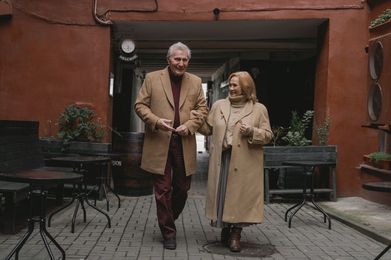 Elderly couple walking happily - Pre-Qualified Insurance Prospects